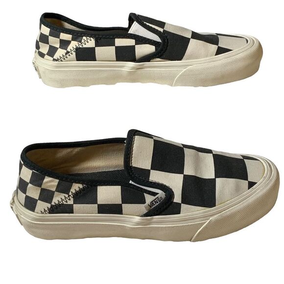 VANS The U SLIP-ON SF MEGA CHECK in Black and White - Picture 6 of 10